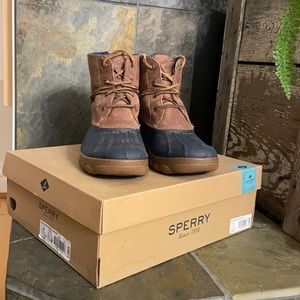 Sperry Saltwater Wedge 7.5 navy